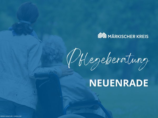 Pflegeberatung Neuenrade. Grafik: Märkischer Kreis