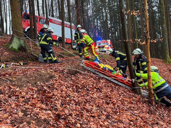 rettung person im Wald