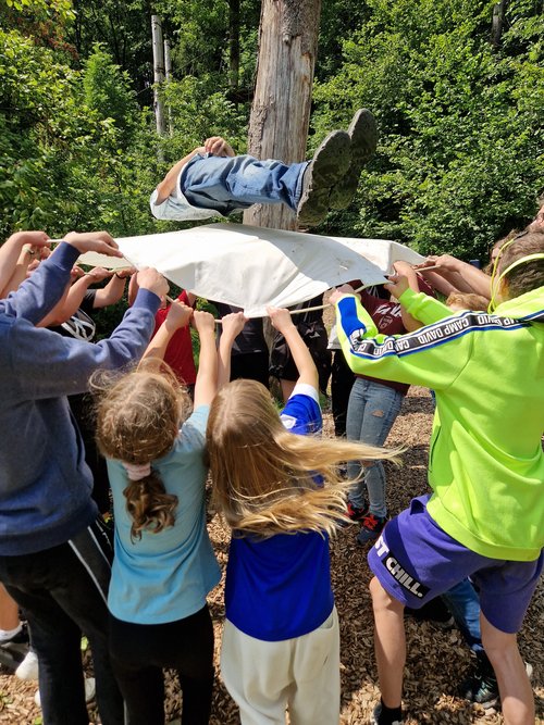 Mut, Vertrauen, Teamarbeit und Zusammenhalt waren wichtige Aspekte im Camp Respekt der Jugendförderung des Märkischen Kreises. Foto: Märkischer Kreis 