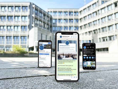 Der WhatsApp-Kanal erweitert das bereits bestehende digitale Angebot des Märkischen Kreises auf Facebook und Instagram. Foto: Hannah Heyn / Märkischer Kreis